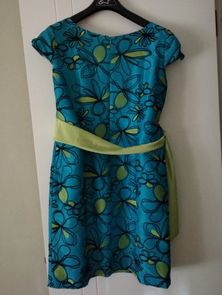 Vestido fiesta estampado floral talla 48