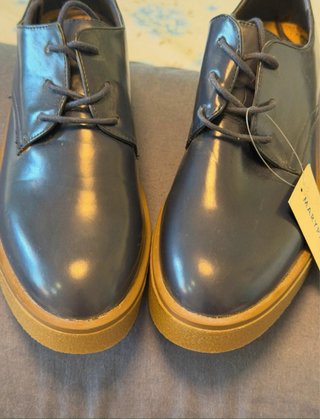 Zapatos Oxford plataforma Marypaz azul talla 40