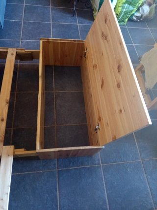 Somier de madera casero plegable