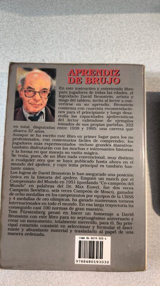 Libro de Ajedrez. Aprendiz de Brujo. Bronstein