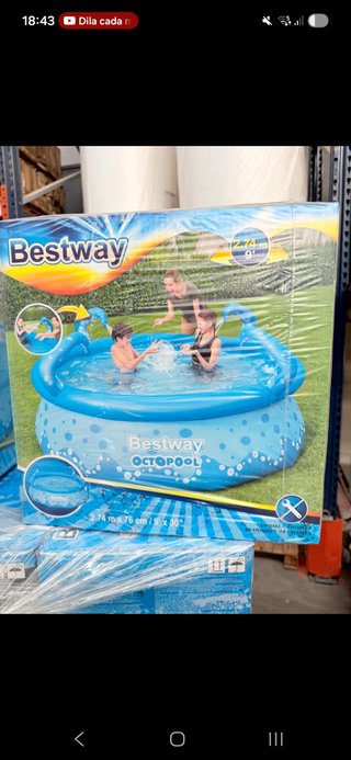 Piscina niños adultos  274x76 cm