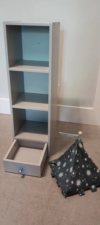 ESTANTERIA CON TORRE Y CAJÓN