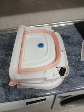 Bañera bebé plegable con termómetro