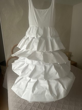 Cancan  Valenciana Niña Blanco Talla Única