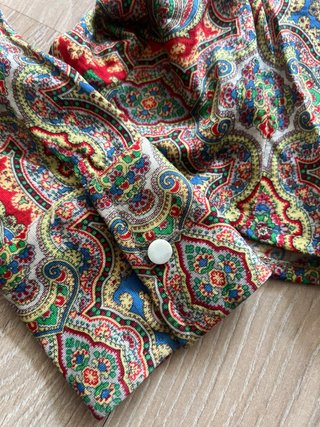 Blusa Vintage Estampada Talla S