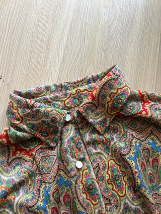 Blusa Vintage Estampada Talla S
