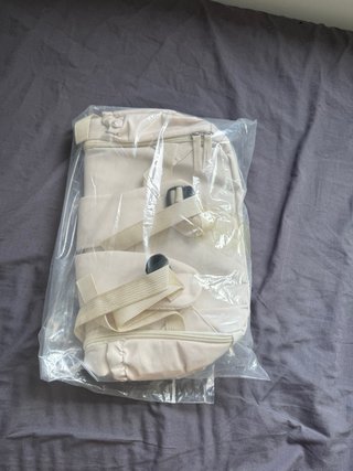 Mochila de viaje beige