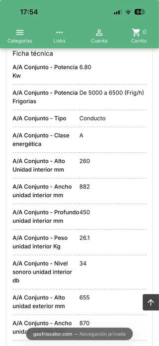 Aire Acondicionado Conductos LG