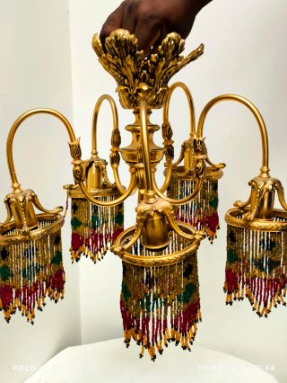 Lámpara araña estilo Art Déco/Belle Époque 50/60