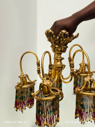 Lámpara araña estilo Art Déco/Belle Époque 50/60