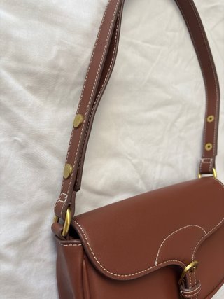 Bolso baguette/bandolera Mango marrón