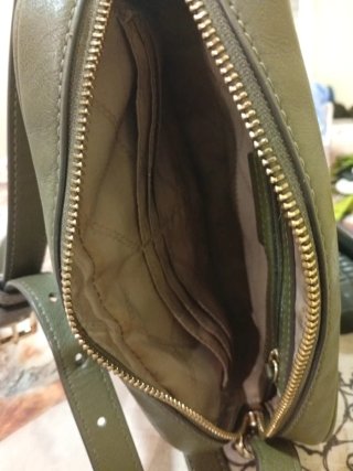 Bolso Michael Kors Verde Oliva y Dorado