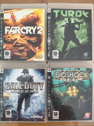 Lote 4 juegos PS3: Far Cry 2, Turok, Call of Duty,