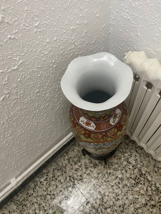 Jarrón Chino Porcelana Decorado