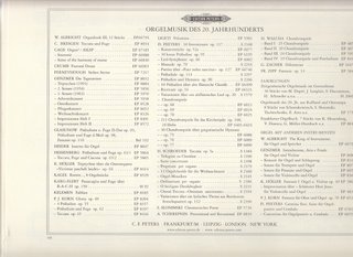 Bach. Orgelwerke (obras para órgano) Vol VI Peters