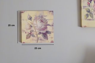 2 Cuadros Decorativos Flores Vintage