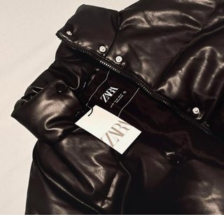Chaqueta Zara Puffer Negra Talla XS