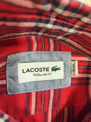 Camisa de caballero a cuadros Lacoste