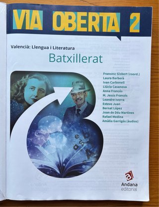 Libro Valencià: Llengua i Literatura - 2n. Batx.