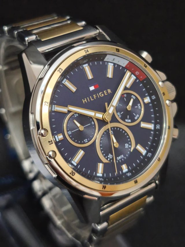 Reloj Tommy Hilfiger Hombre Azul y Dorado
