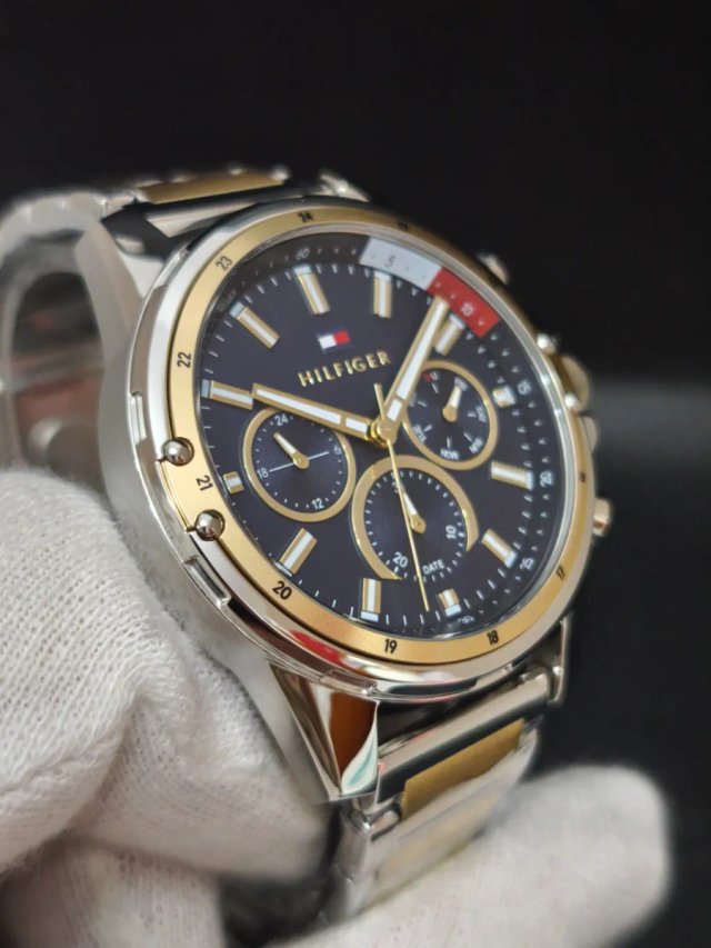 Reloj Tommy Hilfiger Hombre Azul y Dorado
