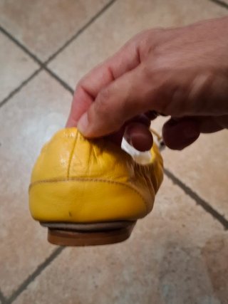 Pascucci Ballerine Pelle Giallo Senape 36