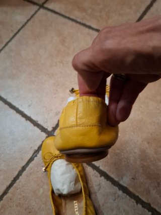 Pascucci Ballerine Pelle Giallo Senape 36