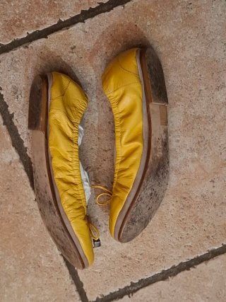 Pascucci Ballerine Pelle Giallo Senape 36
