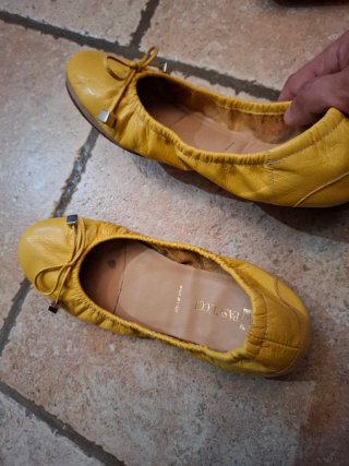 Pascucci Ballerine Pelle Giallo Senape 36
