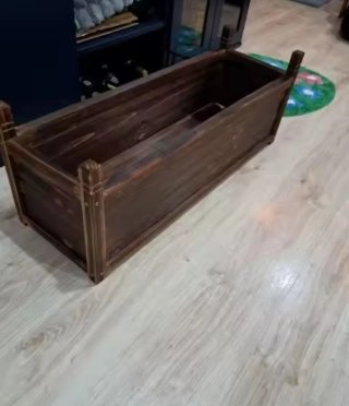 Maceteros de madera rústico