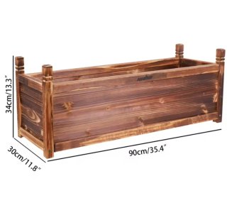 Maceteros de madera rústico