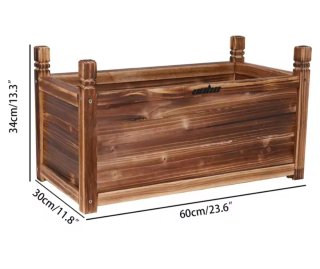 Maceteros de madera rústico