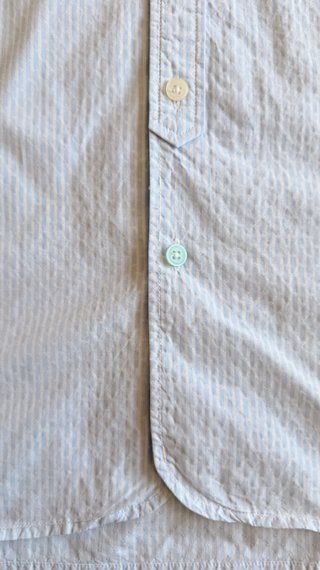 Camisa Mango Man rayas azul celeste