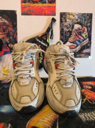 Zapatillas Nike Beige y Rojo
