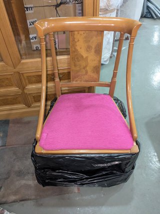 6 Sillas y 2 Sillones Salón Tapizados Madera