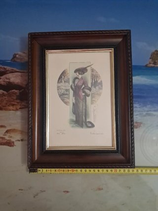 Lámina Moda Francesa Eduardiana 1900-1910
