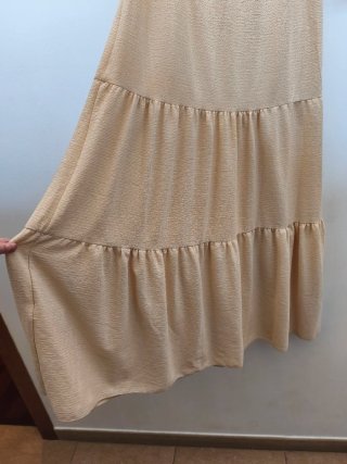 Vestido Slowlove Beige Talla L + Collar