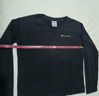 Camiseta Manga Larga Champion Negra – Talla S