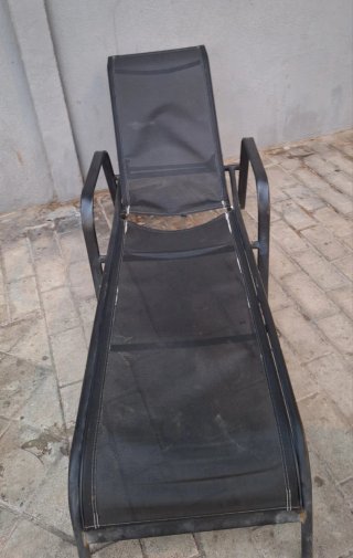 Silla de playa negra