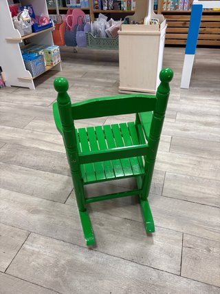 Mecedora infantil vintage verde