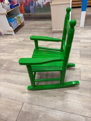 Mecedora infantil vintage verde