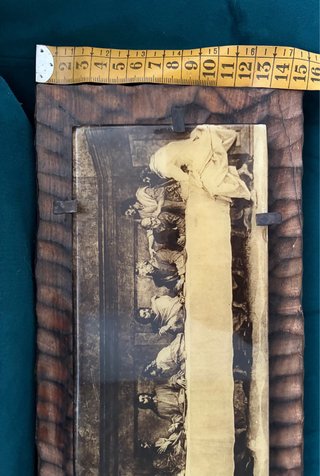 Cuadro La Última Cena madera vintage