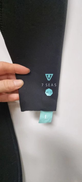 Neopreno Vissla Negro 7 Seas 4/3 mm Tallas MT/L/LT