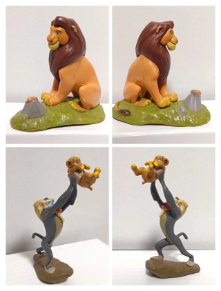 Lote de 8 figuras do rei leão Disney