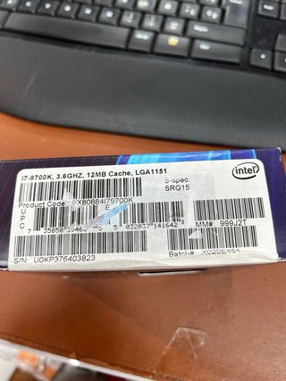 CPU Intel Core i7-9700K 3.60GHz 12M#403823