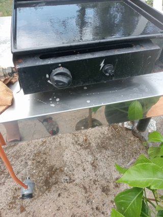 Plancha de gas para exterior