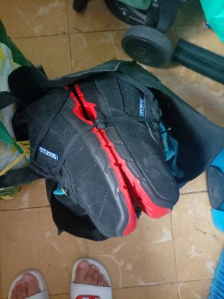 Zapatos Sparco Negros y Turquesa