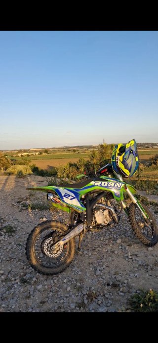 Pitbike Roan 160cc Motocross Azul/Verde