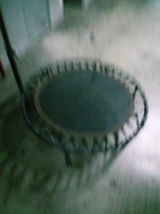 Cama elástica con barra de apoyo