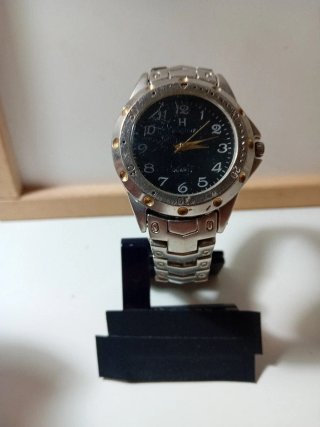 Orologio uomo Honghua acciaio nero/argento